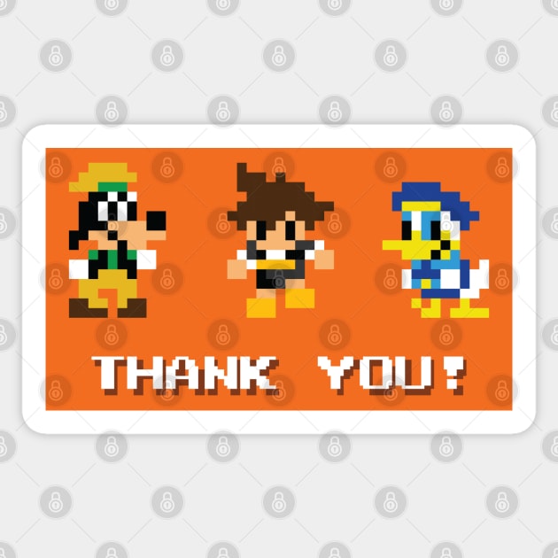 Kingdom Hearts Thank You Sticker by inotyler